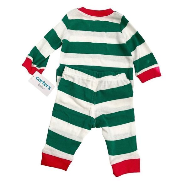 NWT Bundle of 2 Holiday 2-Piece Bodysuit Skirtall Set and Pajama Set in Size 3M - Picture 8 of 9